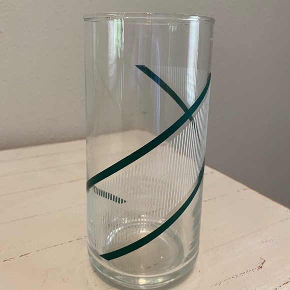 Georges Briard Set of 3 Crisa Drinking Glass Green and White - Picture 7 of 11